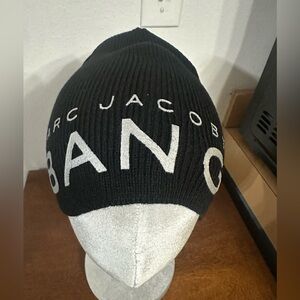 Marc Jacobs Black Beanie Mens new one size beanie hat 2010 fragrance campaign
